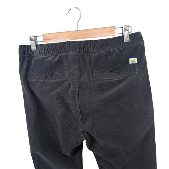Vuori Optimist Corduroy Pant Drawstring Elastic Waist Charcoal Medium - Picture 9 of 9